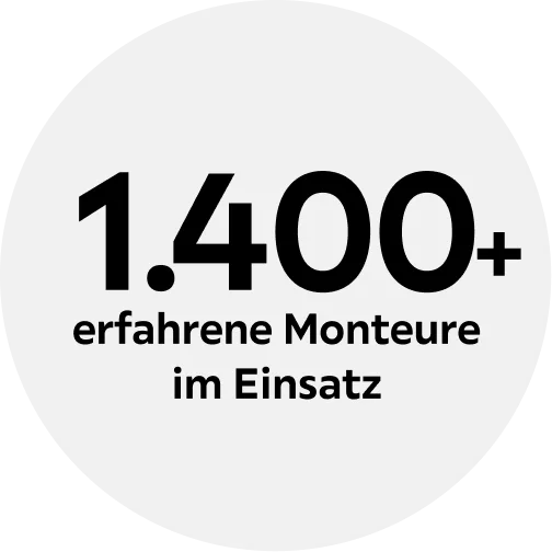 Objekt.de hat 1.400+ erfahrene Monteure im Einsatz